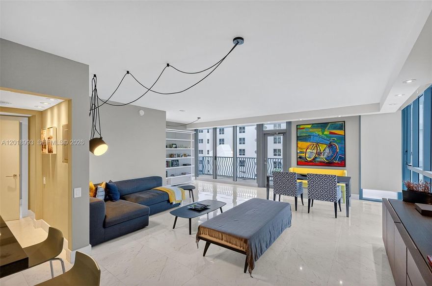 Located in Ocean Drive's beloved Art Deco building - 1500 Ocean Drive. This spacious NW corner unit features 1 bedroom (2nd bedroom was opened into a larger living area), 2 bathrooms, W/D, beautiful marble floors, open kitchen with Italian cabinets, top of the line appliances, custom closets, lighting & electric shades. Amenities and Services include: Private Beach lounge service, state-of-the-art gym with Peloton bike, new Mother of Pearl pool & hot tub, social events & fitness program in season, climate-controlled storage plus 24 hr security and valet.