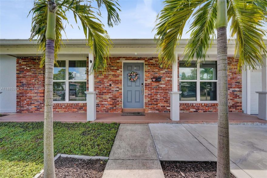 This beautifully remodeled 3BR/2BA pool home in Riverland Village is just minutes from Downtown Fort Lauderdale, beaches, dining, shopping, and highways—Miami or West Palm Beach in under an hour. Enjoy a tropical oasis with a fenced backyard, pond, grass, and 2 covered patios. Swim day or night in the above-ground pool with sundeck and landscape lighting. Inside, enjoy plank tile floors and a stunning Chef’s Kitchen with dark wood cabinetry, quartz counters and full backsplash, gas stove, stainless steel hood and appliances. The impressive island has bar seating and a huge coffee bar with a sink and pot filler. Split bedrooms offer a private primary suite, and all baths were remodeled with glass-enclosed showers. 1-car garage, Aluminum Roof, sidewalks, parks, good schools nearby—no HOA!