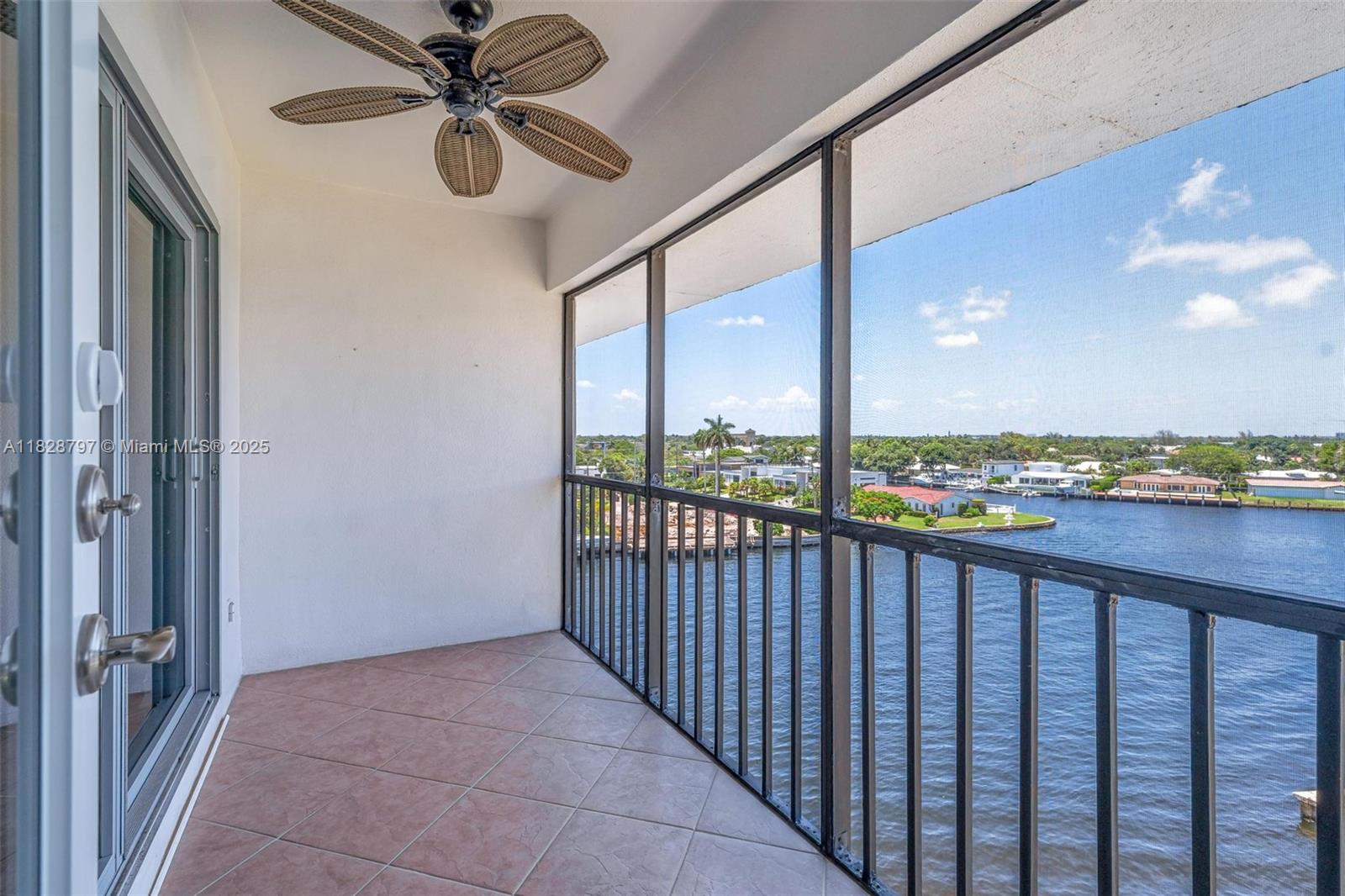Rarely available penthouse unit with stunning Middle River views in Coral Ridge. Standout features include: IMPACT windows and doors, brand new stainless steel appliances, real hardwood floors, renovated bathrooms, and a freshly painted interior. Watch yachts cruise by from your large screened in balcony. Boutique building with a pool overlooking the river, community grill, and dock for easy pick-up/drop-off. Includes a dedicated storage unit. Prime location in a walkable neighborhood with great restaurants and shops nearby and 10 mins from Las Olas. Bike ride to the Beach! Low HOA and priced to sell.