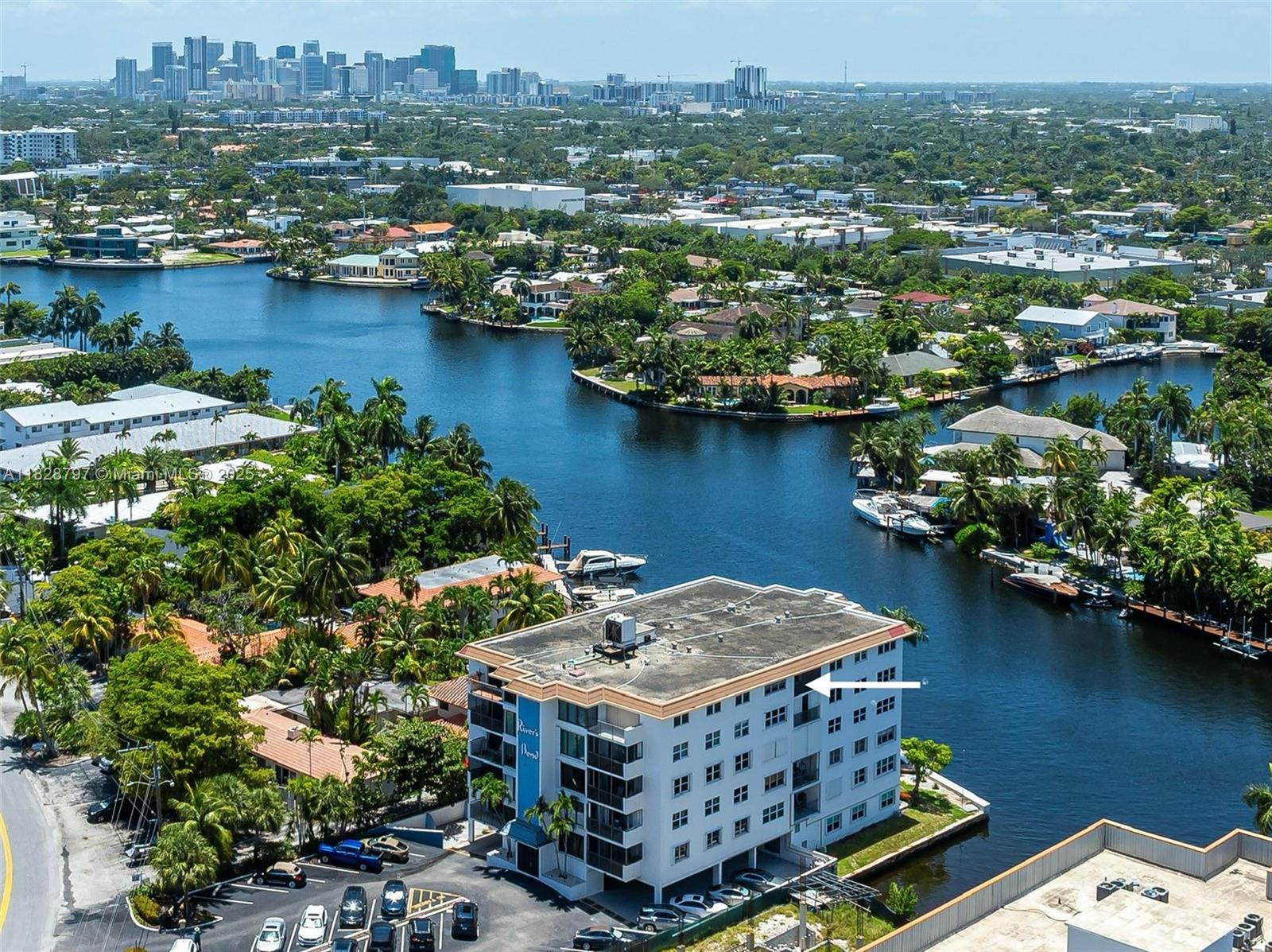Rarely available penthouse unit with stunning Middle River views in Coral Ridge. Standout features include: IMPACT windows and doors, brand new stainless steel appliances, real hardwood floors, renovated bathrooms, and a freshly painted interior. Watch yachts cruise by from your large screened in balcony. Boutique building with a pool overlooking the river, community grill, and dock for easy pick-up/drop-off. Includes a dedicated storage unit. Prime location in a walkable neighborhood with great restaurants and shops nearby and 10 mins from Las Olas and the beach. Low HOA and priced to sell. Move quick on this one!