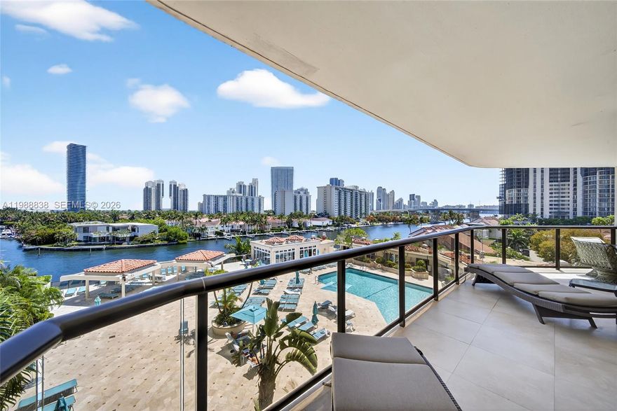 Welcome to this spacious and bright 2-bedroom, 2-bath residence in Turnberry Isle South offering 1,522 SF of comfortable living space. Enjoy bay and Intracoastal views from every room and entertain your guests on the large 254 SF wrap-around balcony. This residence features a desirable open layout, a spacious primary suite, and new floor-to-ceiling impact windows. Storage unit included. Turnberry Isle South is a renovated, full-service building offering luxury amenities including 24-hour security, valet, pool, fitness center, spa, and more. Ideally located in the heart of Aventura, close to beaches, dining, and shopping.