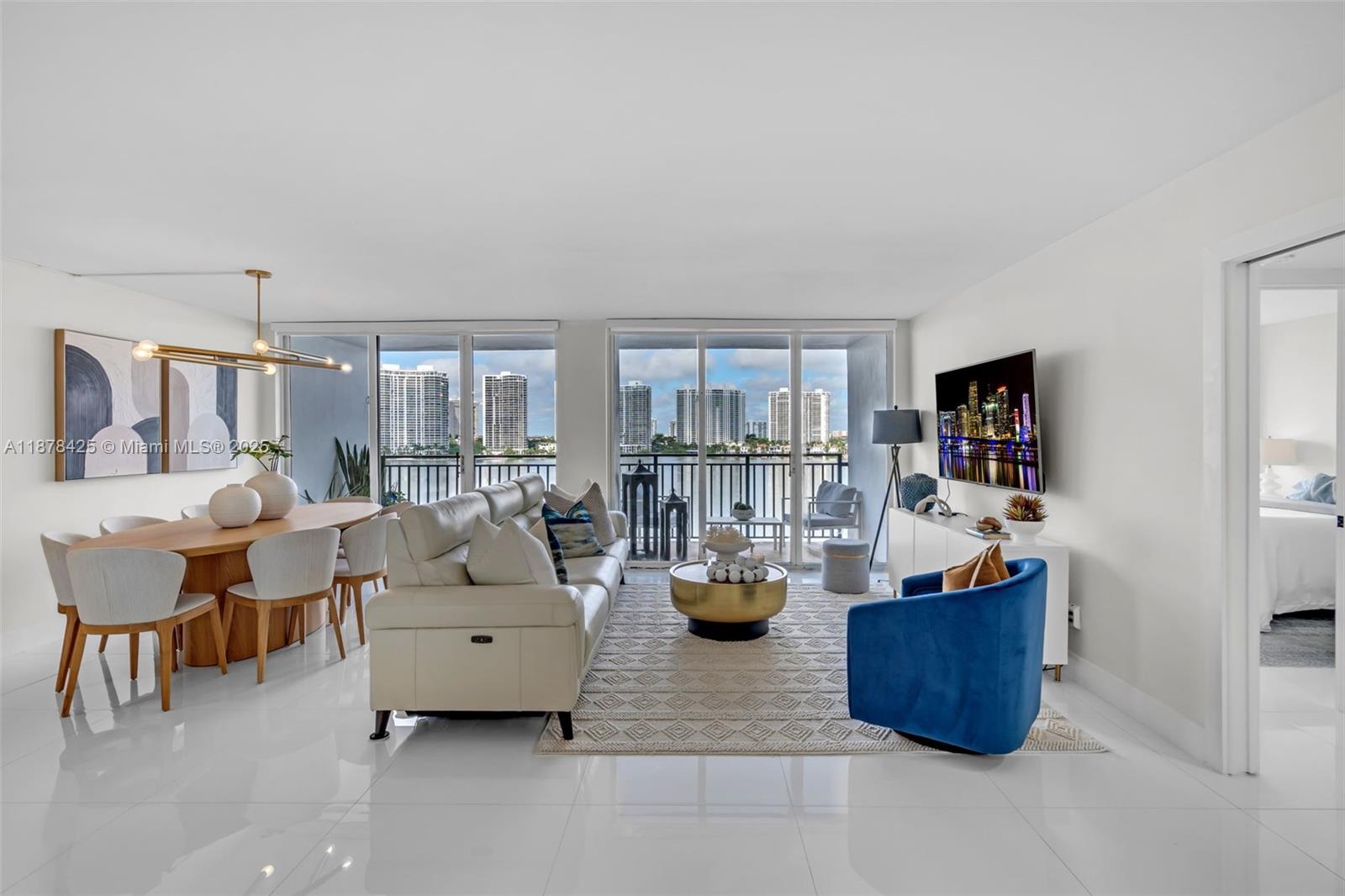 Welcome! This home offers elegance & modern design, with the coastal beauty of Sunny Isles Beach. This fully renovated residence showcases impeccable taste. Offered furnished for the ultimate turnkey experience. Step inside & discover a refined open layout filled with natural light, custom finishes, and timeless sophistication. The spacious balcony invites you to unwind while enjoying breathtaking sunset views. The building has also been beautifully updated and recently passed the 40-year recertification, offering peace of mind for years to come. Residents can enjoy a sparkling pool, a gym, & 2 assigned parking spaces. Can be rented after just 2 yrs of ownership & located minutes from pristine beaches, world-class dining, luxury shopping, and vibrant nightlife.