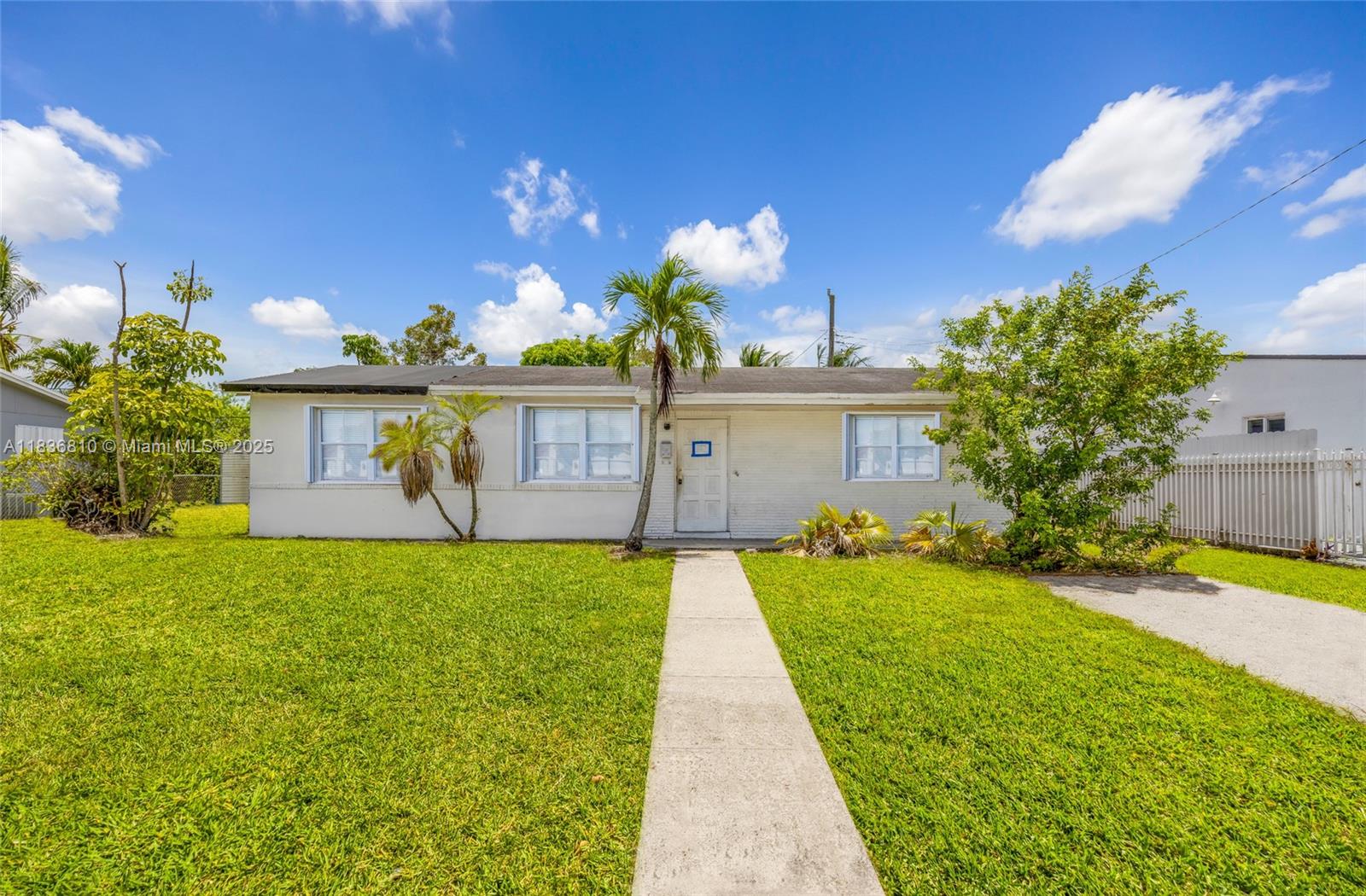 Discover the potential in this 3 bed / 2 bath single family home situated on a generous 7,500 sq.ft lot. Offering 1,379 sq.ft of interior space, this home features a spacious floor plan and a large backyard with ample room to add a pool or create your own outdoor oasis. While the property does need work, it presents an excellent opportunity to renovate it and make it your own. Centrally located near Hard Rock Stadium with easy access to major highways, shopping and dining. ***MULTIPLE OFFERS RECEIVED - DEADLINE TO SUBMIT YOUR HIGHEST AND BEST EXPIRES ON 07-24-2025 11:59 PM ***