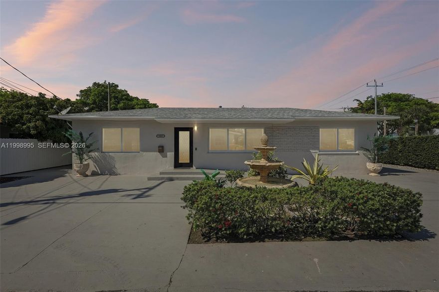 Fully renovated corner-lot home in the heart of North Miami! This turnkey 3-bedroom, 2-bath residence features a brand-new 2026 roof, impact windows and doors, new A/C, updated electrical and plumbing, and a tankless water heater — offering peace of mind and insurance-friendly features for today’s buyers. The open-concept layout showcases a brand-new kitchen with sleek, modern finishes and designer-updated bathrooms, along with new flooring throughout. Bright, airy living spaces and a private yard create the perfect setting for entertaining or relaxing. Ideally located just minutes from Biscayne Blvd, Miami Shores, beaches, shopping, and dining. Move-in ready with no updates needed — a rare opportunity in a rapidly growing area. Seller is motivated — all offers will be reviewed promptly.