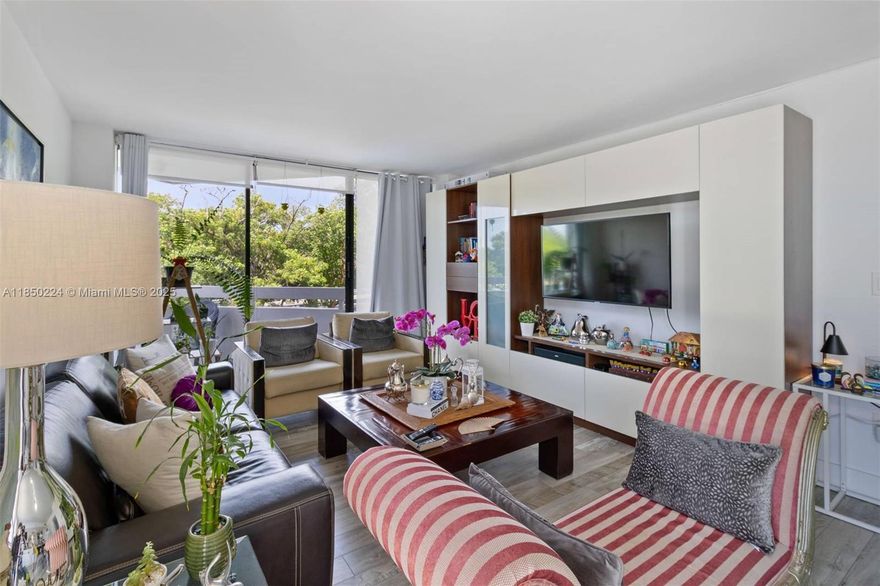 Great views, remodeled 2/2 corner unit. Nestled in the heart of Brickell Avenue. Open layout with plentiful natural light. Two bedrooms and two full bathrooms. Large Master bedroom w/ walking closet; a tastefully renovated open kitchen, stainless steel appliances. Wood floors throughout.
Two ( 2 ) covered parking spaces. Enjoy the amenities, including a swimming pool, gym, tennis court, billiard room and party room.  Situated near Key Biscayne, Coconut Grove, Coral Gables, Downtown and Miami nicest beaches and I-95. This building boasts some of the lowest monthly maintenance fees per square foot in Brickell Avenue. The unit is Tenant occupied until November 30, 2025. No rentals allowed for the first two ( 2 ) years of ownership. Seller is a foreigner person, FIRTPA is required.