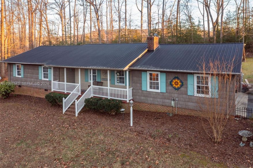 Spacious home on nearly 5 acres in Southwest Randolph! This 3 bed 2 bath home sits on a private lot off the road, upon entering, the spacious foyer leads into the oversized living room complete w/ exposed beams, fireplace, and tons of natural light. The spacious kitchen boasts updated cabinets/countertops, subway tile backsplash, custom range hood, and a granite bar w/ intricate wood work. The massive laundry room features a spacious pantry and ample cabinetry. Off the kitchen, the large formal dining room features a boxed window and overlooks the back yard. Down the hall are 2 large bedrooms with ample closet space. The spacious hall bathroom features a jetted tub, large vanity, and tile flooring. The master bedroom boasts a walk in closet and ensuite complete w/ a massive tile shower and large vanity. The amenities of this home continue outside with a covered patio, attached carport, fenced yard, and a detached workshop. Schedule your showing for this one of a kind home today!