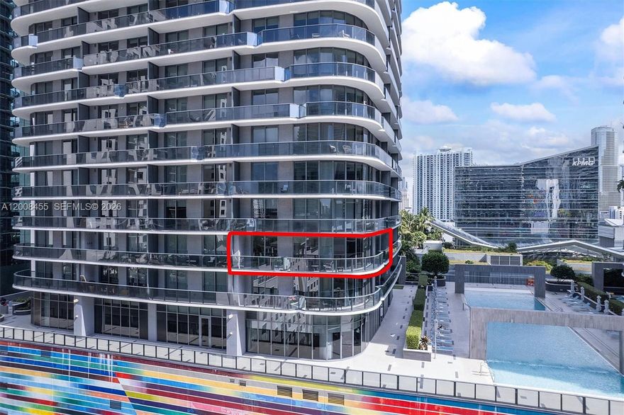 Presenting a sophisticated residence in the heart of Brickell, ideally positioned near the vibrant energy of Brickell City Centre and Mary Brickell Village. This exceptional 2-bedroom, 2-bathroom plus den home showcases a thoughtfully designed split floor plan, offering both privacy and functionality with refined, modern elegance throughout. The residence is appointed with a top-of-the-line kitchen, Italian porcelain tile flooring, and expansive floor-to-ceiling windows that flood the interiors with natural light while framing dynamic city views. Custom window treatments enhance both style and comfort, while a spacious wraparound terrace provides a seamless extension of the living space, perfect for elevated indoor-outdoor living and entertaining. Residents enjoy access to an impressive suite of resort-style amenities, including 24-hour security, a state-of-the-art fitness center, three resort-style pools, a beautifully designed screening room, multiple entertainment and club lounges, concierge services, a dedicated yoga and aerobics studio, spa facilities, and a Jacuzzi. The building also features a premier three-story, 35,000-square-foot Equinox fitness center, offering an unparalleled wellness experience. Perfectly situated near Brickell’s finest dining, nightlife, and luxury retail destinations, this pet-friendly residence also offers exceptional flexibility for investors, with the ability to lease up to 12 times per year. Mortgage savings may be available for buyers.