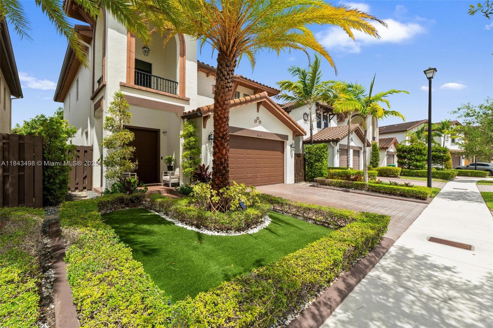 Exclusive and modern luxury home with private pool & spa with a heating system in a gated community of only 64 single-family homes with security systems.Very quiet and family-friendly, very close to the resort-style clubhouse, where you can enjoy numerous activities for children, teens, and adults. This beautiful home features a covered two-car garage and outdoor parking for + cars, a private patio overlooking the ideal nature reserve, a
garden irrigation system, and a whole-house water purification system. One bedroom on the ground floor with a
full bathroom. Excellent location, next to top-rated schools, banks, supermarkets, restaurants, academies, a nail
and hair salon, and recreational parks.