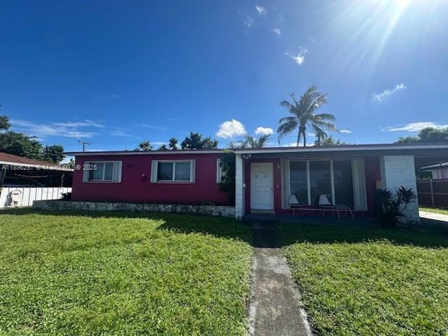 Investor Special!!! Excellent property with large front and back yard. With a little TLC, this property can be enhanced to a phenomenal gem. Spacious bedrooms, large living room and dining room, extra large hall closets and room for expansion in the backyard and a pool. The backyard has two coconut trees, a mango tree and a small area for a garden. The property can also be purchased via FHA 203K loan. Showing will take place on Saturday, October 18, 2025 from 12 noon to 2 pm.