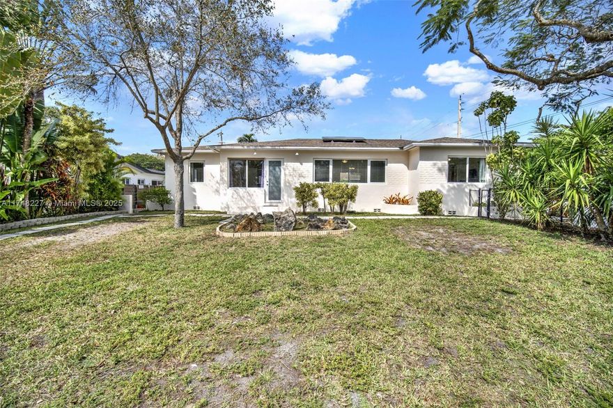 Back on the market! In sought-after Biltmore Heights just blocks from the University of Miami, this 1517 s/f 3 bedroom 2 bath tropically-landscaped home is nestled on a 10,000 s/f corner lot. A separate adorable 600 s/f 1 bedroom 1 bath cottage enjoys a new kitchen, updated bath and private deck. The main home has original accents and some key updates, awaiting your beautiful vision. This rare legal multifamily enjoys a central, tree-canopied,  neighborhood that feels like surrounding Coral Gables/South Miami but enjoys lower taxes and regulation. The flex-use layout offers many possibilities and the large lot is ideal for creating a luxurious dream space. Come see the potential of this beautiful home and/or strategic investment near “The U.” The photos don't do it justice.