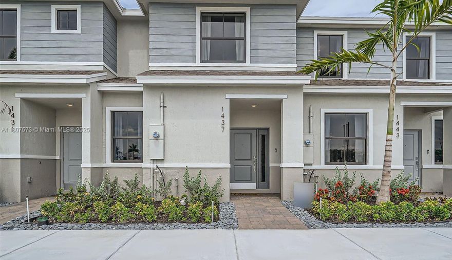 Gorgeous new construction townhome.  Featuring 3 bedrooms and 3 bathrooms with two masters’ upstairs and 1 bedroom 1 full bath downstairs.  Includes a fenced backyard, stainless steel appliances, laundry room and amenities throughout the community.  Centrally located near highways, commercial centers, schools, and entertainment.