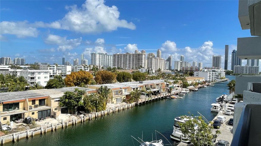 Exceptional 6th-floor residence directly on the Intracoastal Waterway offering 2,008 SF of expansive interior living space. This 3-bedroom, 2.5-bath home features a bright, open floor plan with generous living and dining areas, a large kitchen with abundant cabinetry and workspace, and two private balconies with tranquil water views. The primary suite offers an en-suite bath and oversized closet, creating a private retreat. Secure-entry waterfront building with dock and boat parking available. Prime location just minutes to the Beach, Bal Harbour Shops, Aventura Mall, beaches, fine dining, and major roadways. Includes two parking spaces. A rare opportunity to own a spacious waterfront residence in an unbeatable location.