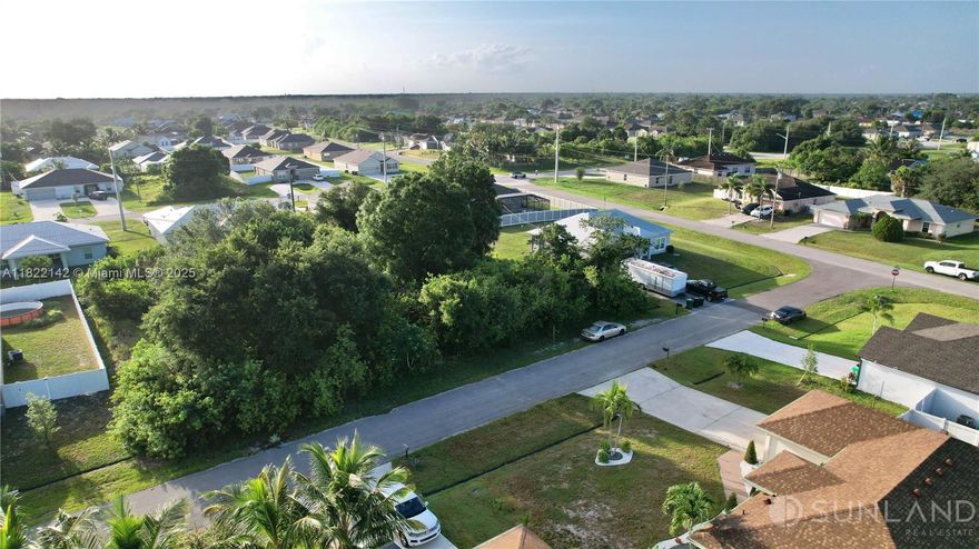 Presented by Sunland Real Estate: .23 acre wooded lot in in a well developed neighborhood. Neighborhood is quiet. Very close to SW Port Lucie Blvd. Also the Amazon Warehouse is on the other side of the interstate with a lot of development going on. This lot is high and dry. Perfect location for your next home.