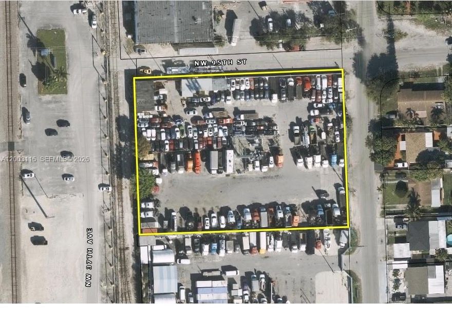 Prime industrial outdoor storage opportunity located at 3600 NW 95th Street, offering approximately 63,811 SF of fully usable land. The site is currently improved and well-suited for a variety of industrial uses including truck parking, towing operations, equipment storage, fleet management, or auto-related businesses.

Strategically positioned within a high-demand industrial corridor, the property provides excellent accessibility to major transportation routes, including the Palmetto Expressway (SR 826) and Interstate 95, allowing for efficient logistics and distribution throughout Miami-Dade County.

The site’s large footprint and flexible configuration make it ideal for operators requiring secure outdoor storage and maneuverability for large vehicles. Surrounded by active industrial users and ongoing development, this location benefits from strong demand and continued growth.