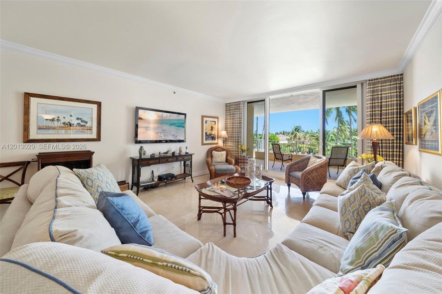 Elegant & spacious 3 bed, 3 baths at The Ocean Club, Key Biscayne. This spacious residence features a prime southeast exposure with stunning views of the Atlantic Ocean, pool, and tropical gardens. The floor-through layout includes two large terraces—one with ocean views and the other overlooking the beach, bay, and a peek of city lights. Enjoy world-class amenities: direct beach access with towel, chair, and umbrella service, beachfront and lap pools, gyms, spa with sauna, steam, and whirlpool, 8 Har-Tru lighted tennis courts, on-site spa and beauty center, Beach Bar & Grill, Fresco restaurant, valet, concierge, and kids’ playground. A perfect Escape in a resort-style setting. Monthly rate may vary depending on the season.