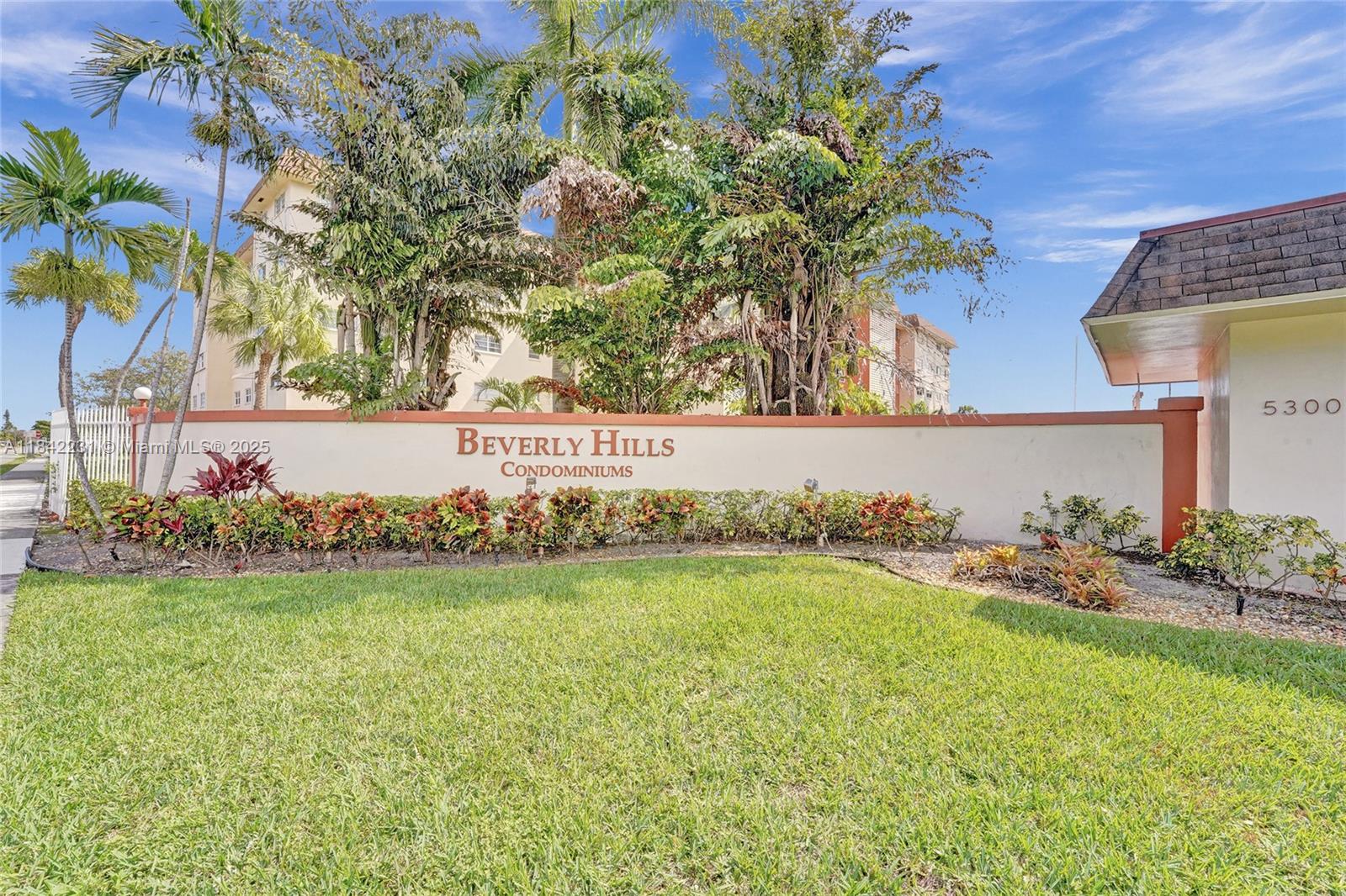 Welcome to the Beverly Hills 55+ gated community. This inviting 2-bedroom, 2-bathroom home offers 1,100 square feet of refined living space adorned with elegant tile flooring throughout. Enjoy a seamless living experience with amenities such as a gym, billiards room, media/recreation room, and a sparkling pool. Outdoor enthusiasts will appreciate the common garden and barbecue area, while indoor conveniences include laundry facilities and private storage. This lowrise community also provides assigned and guest parking, a security gate, and easy access to shopping, highways, and the Seminole Hard Rock Casino. Note: 1 tenant must be over 55; adults over 18 are welcome. No pets allowed. Don't miss this exceptional opportunity!