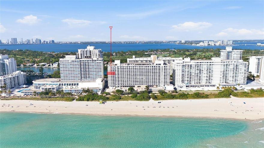 Unit 12N is a true Miami Beach standout—a corner residence with sweeping, unobstructed ocean views that span the coastline. The wrap-around balcony captures the Atlantic from multiple angles, creating a rare vantage point that defines beachfront living on 55th & Collins. Inside, the residence offers generous space with a 2-bed, 2-bath layout that can easily convert into 3 bedrooms. Oversized rooms, walk-in closets, and abundant natural light provide a solid canvas for updating and designing to your style. Location is everything here: direct access to Miami Beach’s oceanfront boardwalk, connecting iconic South Beach to prestigious Bal Harbour. Morning runs, evening bike rides, or daily walks along the shoreline become part of everyday life. Oceanside Plaza, designed by legendary architect Morris Lapidus, delivers the classic Miami resort experience—private beach with chair and umbrella service, beachfront heated pool (currently closed for upgrades), fitness center, spa, jacuzzi, concierge, valet, and on-site restaurant. The building is in the final stages of its 50-year recertification and actively improving its lobby, common areas, and pool, with new pickleball courts on the way. Renderings included in the MLS highlight the upcoming enhancements. Corner position. Panoramic ocean views. Boardwalk lifestyle. Unit 12N offers a prime Miami Beach setting with exceptional potential to create your ideal coastal home.