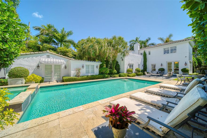 2534 Flamingo Drive offers a unique opportunity to own a classic architectural gem on coveted Flamingo Drive with  access to the beach. Currently undergoing a complete renovation and ready for a buyer to complete the home with their own finishes, this 4 bedroom, 4 bath home features an expansive lot with a gated circular driveway, a poolside guesthouse with a separate bedroom, bath and kitchen, and a large heated pool and spa, all set amidst lush landscaping with soaring palm trees. The property is perfectly positioned near a footbridge providing direct access to the water and top hotels, shops and restaurants making it a rare opportunity for a buyer to create a custom tailored legendary home in one of Miami's most sought-after neighborhoods.


Photos are from previous listing.