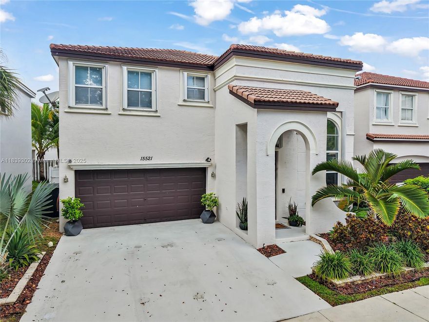 Welcome to this elegant 4-bedroom, 2.5-bath home nestled in a beautifully maintained community. This two-story residence offers a spacious and inviting layout with soaring ceilings, abundant natural light, and stylish wood flooring throughout the main living areas. The formal living room features a dramatic double-height window and graceful staircase, creating a grand first impression.
Enjoy a well-appointed kitchen and separate laundry room with modern appliances. All bedrooms are located upstairs, providing privacy from the living spaces. The primary suite includes ample closet space and a comfortable layout for relaxing. Additional features include a powder room on the main level, a two-car garage, and a fenced backyard with mature landscaping.