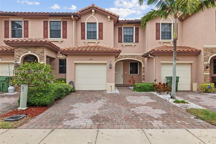 Stylish 3-bedroom, 2.5-bath townhouse in the gated Vineyards community in Homestead. Features a sleek kitchen with granite countertops and stainless steel appliances, plus upgraded wood LVP flooring throughout the upstairs. Step outside to a rare, oversized fenced backyard, perfect for entertaining or unwinding. Enjoy resort-style amenities including a pool, gym, clubhouse, and splash pad. Prime location near shopping, dining, and major highways with the comfort of gated living