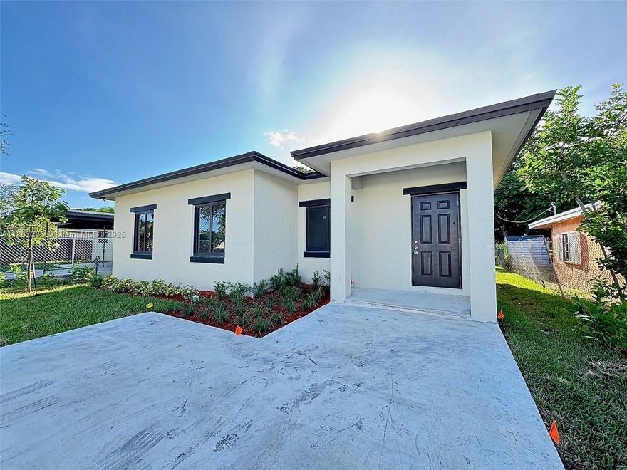 This newly built house in Fort Lauderdale, built in 2025, boasts premium finishes and a spacious layout with three bedrooms and two bathrooms. The modern kitchen features custom cabinets with soft-close doors and granite countertops, while the stylish bathrooms have granite vanities. Additional highlights include a high-efficiency air conditioning unit, impact-resistant doors and windows, and beautiful porcelain flooring. The large, fenced backyard provides ample outdoor space, and this home is conveniently situated near the beach, dining, entertainment, and I-95. Pets info:  Dogs can weigh up to 20 pounds; non-refundable deposit of $300. Before moving in, the landlord requires mandatory renter's insurance, a one-month rent payment, and two security deposits.