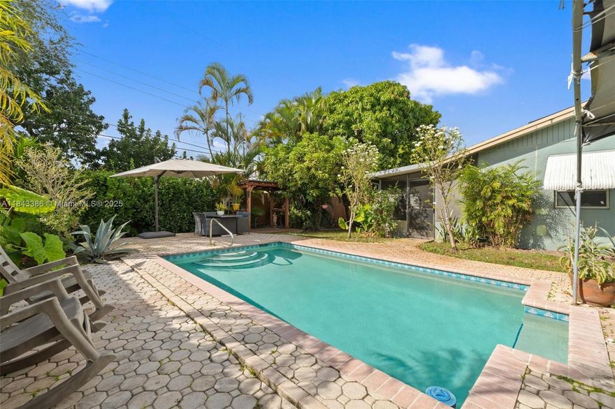 Discover this beautifully maintained 3-bedroom, 2-bath home featuring a brand-new roof being installed, providing long-term peace of mind and added value. Enjoy your own private in-ground pool and a spacious backyard ideal for outdoor living, entertaining, and relaxing weekends at home. The oversized lot includes two mature mango trees and an avocado tree, creating a true tropical retreat right in your own yard. This home offers ample front parking, no HOA restrictions, and the freedom to personalize your property as you wish. With an acceptable offer, the seller is offering closing cost concessions, making this opportunity even more attractive. Don’t miss out on this comfortable, inviting home with exceptional outdoor space!