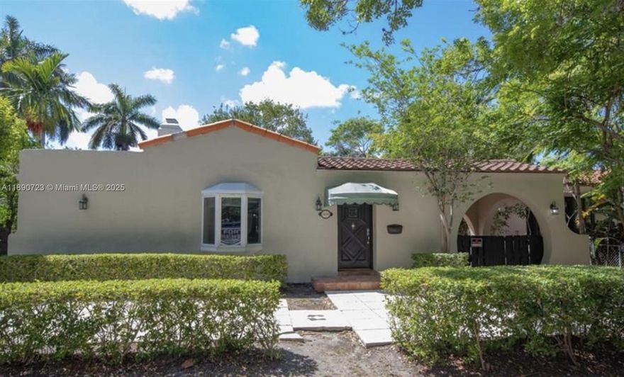 Step into timeless elegance in this classic Miami Beach home radiating charm and endless potential. The main home welcomes you with beautiful architectural details, bright open spaces, and signature Old Miami character. The spacious patio and inviting layout make this home perfect for entertaining family and friends. In the back, you’ll find a private efficiency with a large kitchen and full bath, ideal for guests or additional income. Ideally located across from the Miami Beach Golf Club and minutes from the ocean, shopping, and world-class dining, this home offers an unbeatable lifestyle. Homes in this area rarely come available at this price, so act fast! Priced effectively at land value and won’t last long. Tenant occupied until Jan 10. Listing agent must accompany.