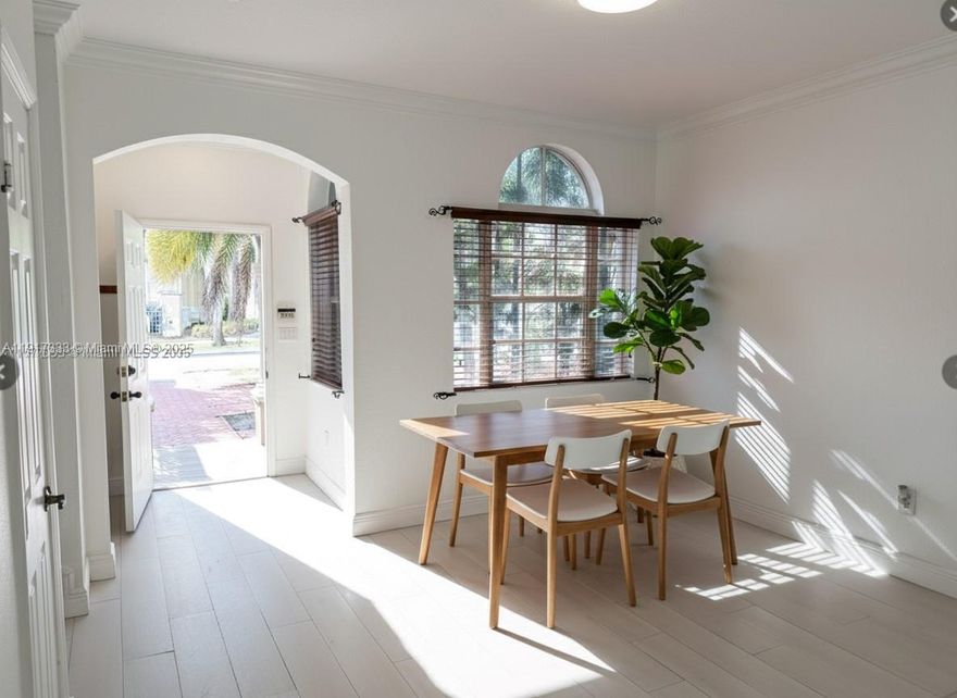 Welcome to this beautifully maintained 3-bedroom, 2.5-bathroom townhome located in the exclusive, guard-gated community of Vizcaya in Miramar. Built in 2003, this residence offers 1,700 square feet of comfortable living space in a prime location, on a lot size of 2,329 sf. Enjoy the convenience of a separate laundry room located on the first floor. (new appliances). The garage has been converted into an added space for an office or other use. As a resident of Santorini at Vizcaya, you will have access to exclusive community amenities, including swimming pools, a gym, and a children's playground.