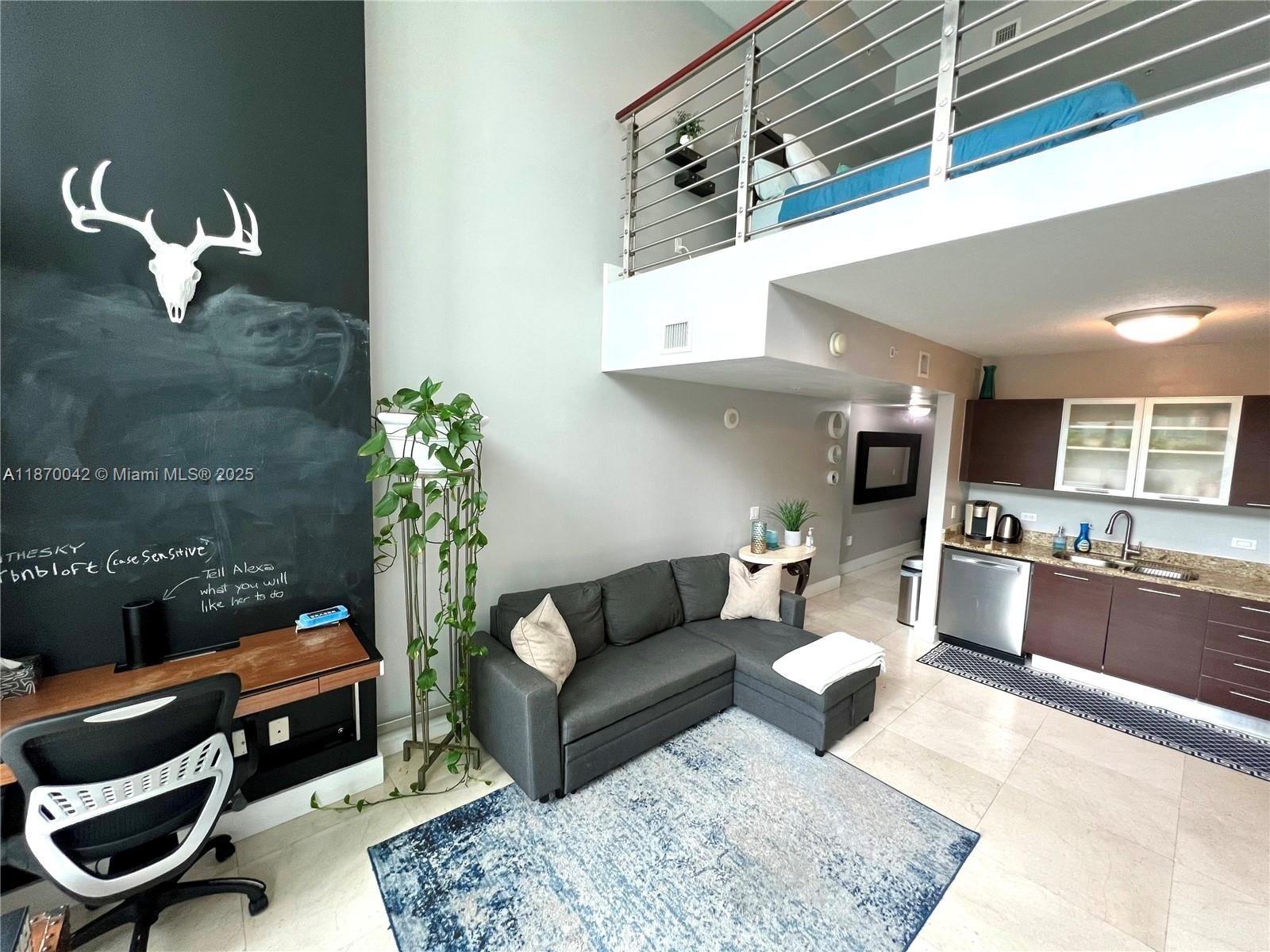 Spectacular two story Loft with 1 bed/1.5bath in the heart of Brickell! This furnished, bright and open floor plan features 18" floor to ceiling impact windows, modern European kitchen style with granite counter tops and stainless-steel appliances, marble floors, washer/dryer located in the master bedroom in the second level, walk in closet and private balcony. Brickell on the River offers resort style luxury amenities at your doorstep with 2 pools, state of the art fitness center, 24/7security, concierge and valet parking. Next to 5th St Metro-mover Station. You can walk to Brickell City Center & Mary Brickell Village, LA Fitness/Equinox, Downtown, shopping, nightlife, direct access to public transportation and great entertainment.