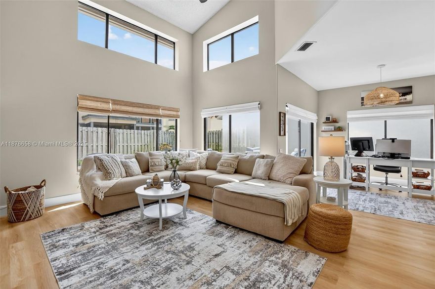Experience Effortless Luxury In This Fully Updated Boca Gem! Featuring Open Living Spaces, Soaring Ceilings, And An Owner’s Suite With French Doors, Spa-Style Bath, And Walk-In Closet, This Home Delivers Style And Comfort In Every Detail. The Kitchen Offers Stainless Steel Appliances, Expansive Counters, And Tons Of Storage. Outside, Enjoy Fresh Pavers, A Two-Car Garage, And Beautifully Maintained Grounds. Ideally Located Near Beaches, Shopping, Dining, And A-Rated Schools, You’ll Also Love The Peace Of Mind That Comes With A 24-Hour Guard-Gated Community Featuring A Heated Pool, Spa, And Included Hotwire Cable & Internet. Simply Move In And Enjoy!
