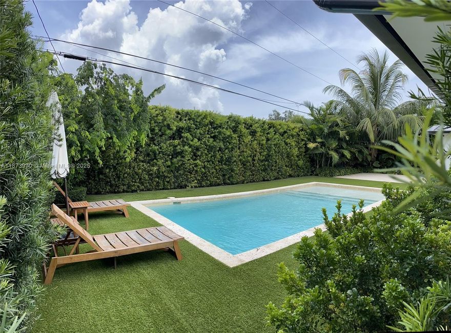 Beautiful Pool Home with Modern Charm in Prime Location. This gorgeous property features warm farm house style kitchen with open shelving and concept perfect for entertaining. Enjoy spacious living with four well appointed bedrooms, each providing a cozy and private oasis. There is one ensuite master bathroom and the 2nd full bathroom serves as a cabana bath and offers contemporary fixtures and finishes for your convenience. There is also a half bathroom for guest. Step outside to your private backyard oasis with a brand new pool for relaxing and enjoying gatherings or simply unwinding after long day. The home is tastefully renovated and updated with all PVC plumbing, High Impact Windows, Pool (2021) and Metal Roof (2020).