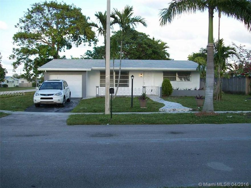 Waterfront, Oversized, Corner lot. Updated Kitchen with new Stainless Steel appliances including a Gas Range. Updated Bathrooms, New updated Tile Flooring throughout. Mature Mango Tree. Tropical Garden with Coral Pond & Waterfall. Bonus Florida Room. 1 Car Garage. Room for a pool. Plenty of Room to Park all your toys. End Lot With Only 1 neighbor. No HOA! The Seller has lovingly gotten this home Ready for a new buyer. As-Is with Minor finishing details remaining. Please Text Listing Agent To Schedule.