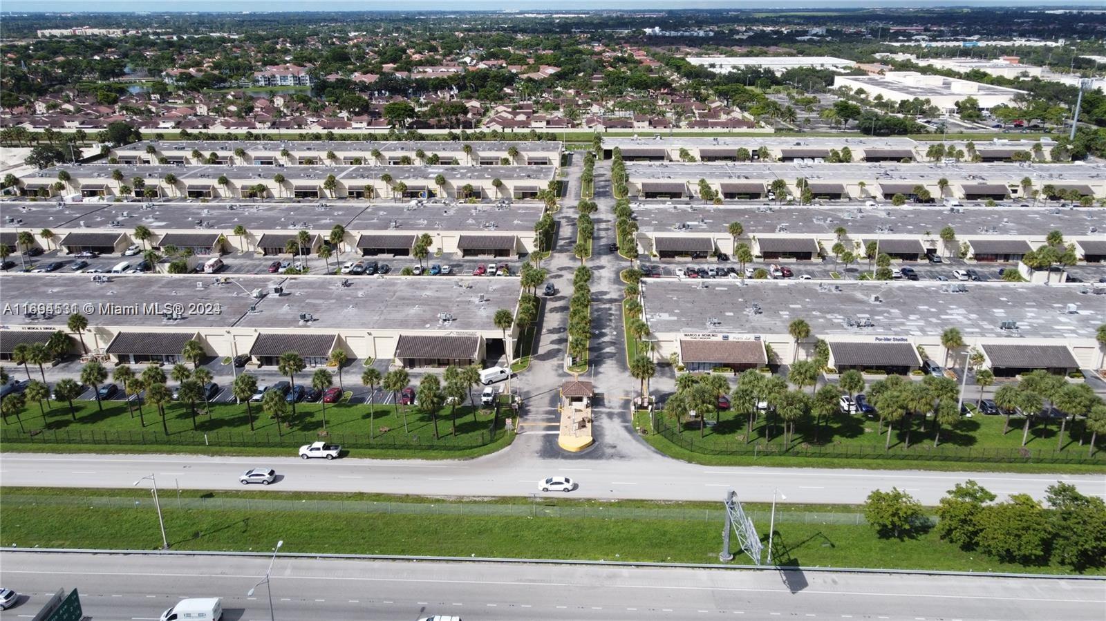 Warehouse(A/C)/Office Bay combination located in the area of Miami Lakes in a secure gated office warehouse complex. Street level loading, 3 assigned parking. Unit has a separate office with 1/2 bath and plenty of room for a workshop or storage. This rental is the most sought-after office/warehouse commercial complexes in Miami. Centrally located with easy access to Palmetto Way. Great Opportunity in a great location. Ready for immediate occupancy, you don't need to apply for association. Furniture is included, cameras included. The owner is willing to rent the offices without including the warehouse in case you are looking for that with a different price, offering flexibility to tenants to tailor the space to their specific needs. Maint Incl: All Amenities, Sewer, Trash Removal, Water.