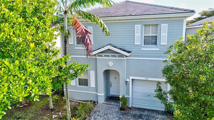 Welcome to  the fabulous community of Bimini in Isles at Oasis.  This  4-bedroom, 2-bath residence, where thoughtful design meets everyday comfort. A one-car garage and fully fenced yard set the tone—private, practical, and ready for real living, whether that means weekend barbecues or a quiet evening.
Step inside to find a bright, functional layout anchored by a kitchen outfitted with stainless steel appliances. The home balances durability and comfort with tile flooring on the ground level, including a tiled garage, while the second floor is carpeted.
All four bedrooms are generously sized, providing flexibility for family, guests, or a proper home office (because the classics—sleep, work, relax—still matter). The primary suite is a standout, featuring a walk-in closet and a private ensuite bath with a separate soaking tub and walk-in shower—a nod to old-school relaxation with modern convenience.
The backyard is fully fenced, offering space to garden, play, or simply enjoy South Florida living in peace. Washer and dryer are not included, allowing you to choose exactly what suits your needs.
Well-located, and well-designed—this home proves that good bones never go out of style, they just get better with time.