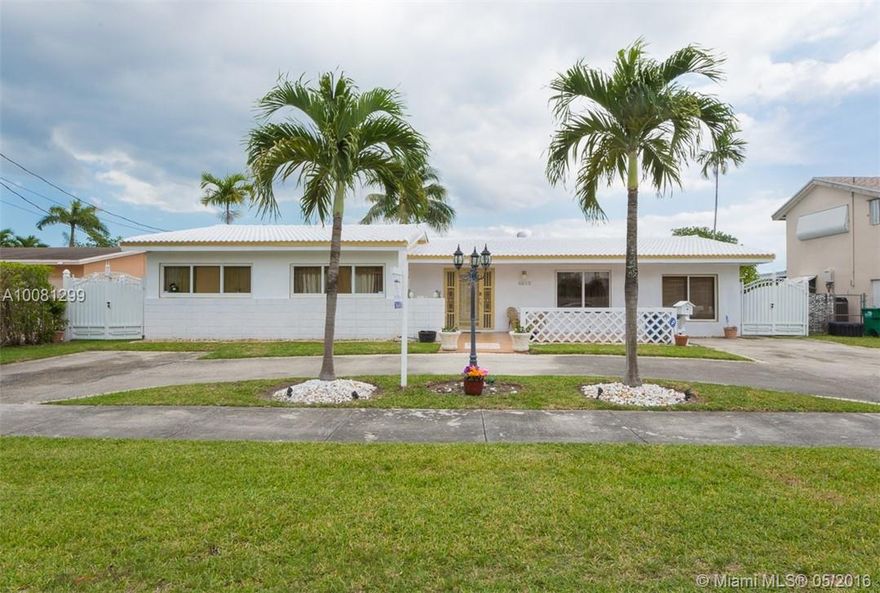 Beautiful waterfront home on navigable canal to enjoy kayaking, boating, fishing, or jet ski. This 4 bedroom and 3 bathroom home has great bones with all new PVC plumbing and Electricity done in 2009. 18x18 tile throughout the home with plenty of closet space in the master bedroom. Kitchen has all white cabinets, appliances, and quartz counter tops. Lots of yard space to make your dream pool and dock. Great neighborhood & central location close to turnpike, 836, 826, and Florida International University.