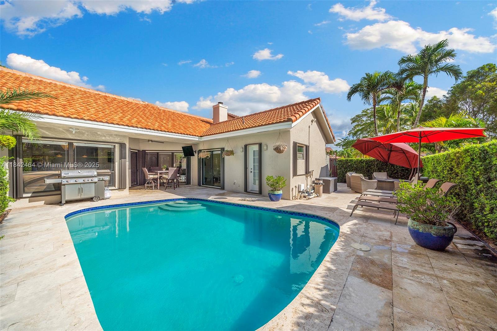 Discover luxury living in this beautifully remodeled pool home, located in one of South Florida’s most desirable neighborhoods! Enjoy a sparkling pool with an extended travertine deck that's perfect for entertaining or relaxing during sunsets. The designer chef’s kitchen features quartz countertops, an oversized pantry, and all new appliances along with separate laundry area with new high-end washer & dryer. Spa-like bathrooms include a state-of-the-art waterfall shower, dual vanities, and a massive walk-in closet. Pet-friendly, unfurnished, and move-in ready by September 1st. Just minutes from world renowned Sawgrass Mills Shopping Outlets, A+ Schools, and Ft. Lauderdale Airport, this one's got it all! First showings will be this Friday evening,so just call in advance to schedule a tour!