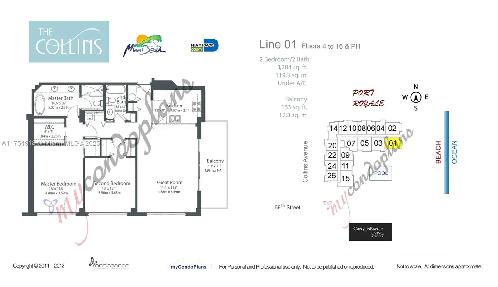 Miami Beach, Florida 33141, United States, 2 Bedrooms Bedrooms, ,2 BathroomsBathrooms,Residential,Active,82844