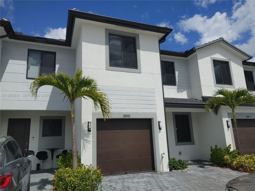 AMAZING BRAND-NEW CONSTRUCTION TOWNHOME WITH 1-CAR GARAGE AND DRIVEWAY TO ACCOMODATE 2 ADDITIONAL VEHICLES, GREAT LOCATION MINUTES AWAY FROM FL-TURNPIKE RAMPS. VERY SOUGHT-AFTER SCHOOL DISTRICT. TILE FLOORS THROUGHOUT NO CARPETS!!! EASY TO MAINTAIN! NEW STAINLESS STEEL APPLIANCES W/MANUFACTURER'S GUARANTY - AMPLE FLOOR PLANS INCLUDING PRIVATE FENCED BACKYARD, MODERN STYLE WOOD CABINETRY AND IMPACT WINDOWS/DOORS. CLOSE TO SHOPPING & ENTERTAINMENT A MUST SEE!!