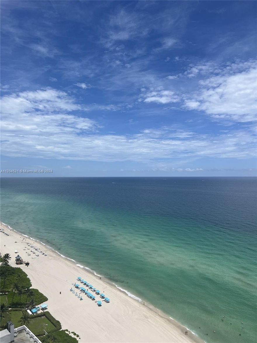 In the heart of Sunny Isles, enjoy resort-style living in large 2 bed/2.5 bath plus den upgraded unit with desirable panoramic north-east view of the ocean, intracoastal & city from 2 terraces. Open-style kitchen, marble floors throughout, floor-to-ceiling windows, fully furnished, tastefully decorated & equipped w/household items. Resort-style amenities include beach, pool service with lounges, umbrellas & towels, fitness center, jacuzzi, pool cabanas, concierge, valet parking, kids room, business lounge, 24 hours security. Steps away from fishing pier. Walking distance to all shops, restaurants, entertainment & public transportation. Min. to Aventura Mall, Gulfstream Casino, Bal Harbor Shops. Available Oct 1, 2025 and easy to show. Rate for short term may vary.  STR-01450. Easy to show.