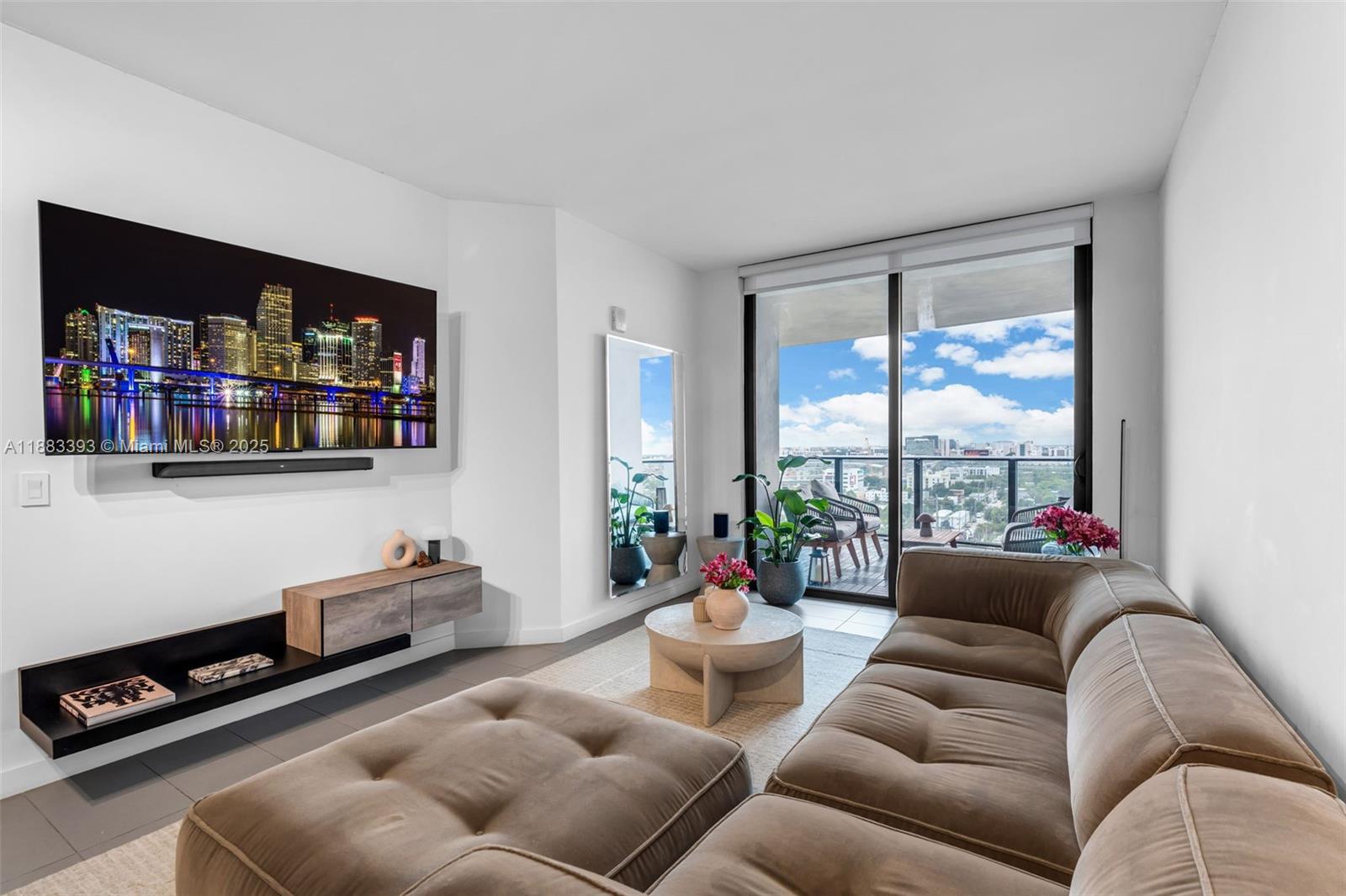 Discover this beautifully upgraded one bedroom, one and a half bath Canvas unit featuring a versatile den enclosed as a second room. Enjoy built-in closets, a custom TV wall, and a kitchen island providing extra space for dining and entertaining. This corner unit also boasts an expanded balcony. You’ll have one assigned parking space and one complimentary valet parking included. The building is in great condition with excellent security, a prime location, and fantastic amenities.Steps from Metro mover, MetroRail, Miami CentralStation, AAArena, Adriana Art Center. Minutes from Beaches, Miami International Airport, Port of Miami, Brickell, Miami International University .
Turnkey and ready to welcome you!