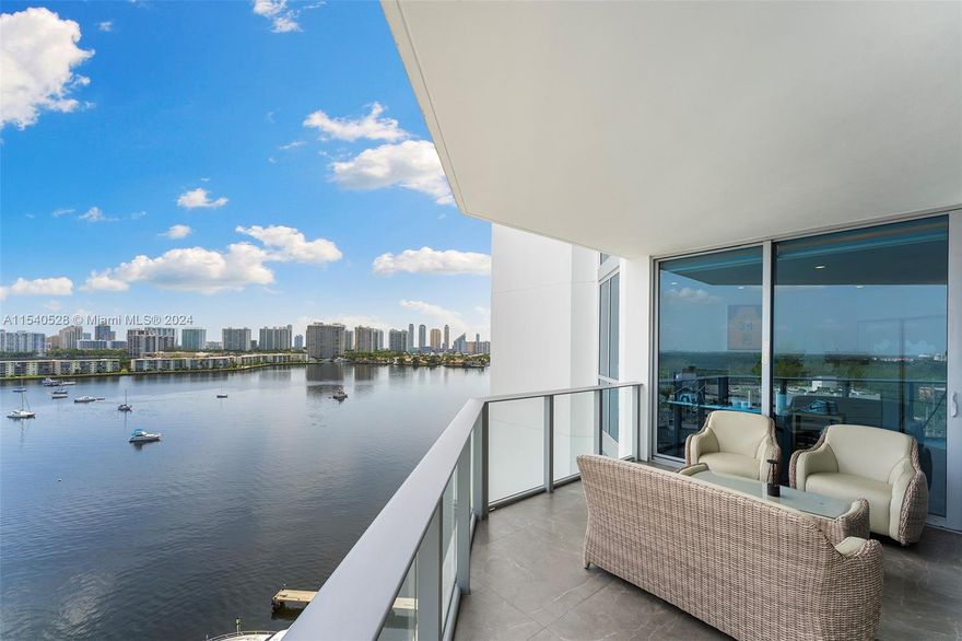 Waterfront and defining luxury. Once 2 separate units, this condo is now 1 magnificent home. Customized with a European kitchen, high-end appliances, built-out closets, and a smart home system, controlling sound, temp, and lights. The home offers 4 bedrooms, a bonus room/movie theater, a nanny bedroom, 4.5 bathrooms, and two oversized balconies. The condo has 9.2' ceilings, 4 parking spaces, valet parking for guests, and 2 storage units. The private marina has boat slips that can be purchased, or rented monthly-daily. This condo at Marina Palms sets a new standard in lavish living with 5-star amenities, including a spa, fitness center, business center, and resort-style pool. Currently rented until May 13, 2025 for $16k per month. Rent was paid in full upfront.