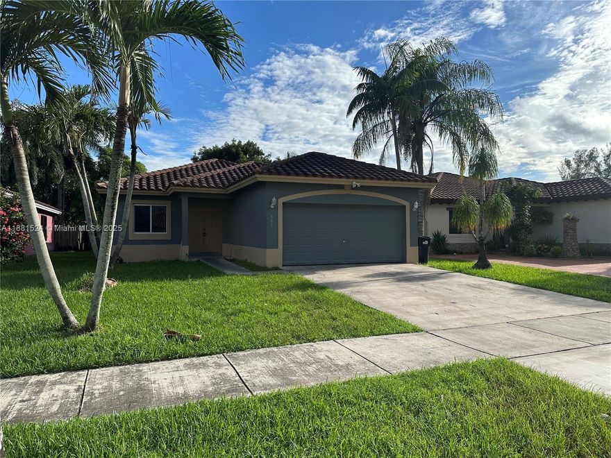 Spacious 4-bedroom, 2.5-bath single-family home in Florida City. This property features a desirable split floor plan, a brand-new kitchen, tile flooring throughout, ceiling fans, and fresh interior paint. Additional highlights include a two-car garage and a private backyard, ideal for relaxing or entertaining, with a community park just steps away. Move-in ready with no HOA restrictions! Section8 welcome.