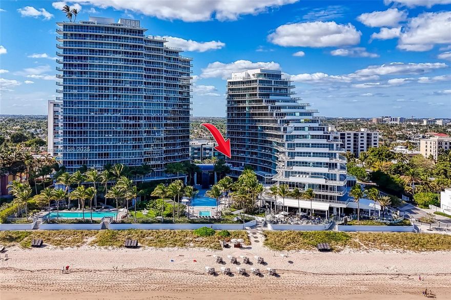 Stunning turnkey fully furnished corner residence in the prestigious Auberge Beach Residences & Spa. Spacious layout offers 4 bedrooms, 6 bathrooms, plus Den, expansive east and west terraces with breathtaking ocean and city views. Professionally designed with elegance and style, the residence features custom wallpaper, built-in cabinetry, drapery, electric blinds, sound and smart home systems. The chef’s kitchen offers Wolf appliances, Sub-Zero refrigeration, gas cooktop, two wine fridges, ample cabinetry. Auberge Beach provides oceanfront world-class resort community, featuring unmatched amenities, oceanfront restaurant Del Mar, luxurious spa, wine and cigar lounges, golf simulator, exceptional beach and pool service. Residence includes two storage spaces.