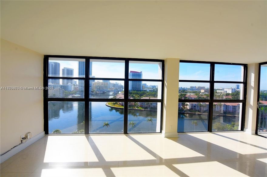 Enjoy breathtaking Intracoastal views from this spacious waterfront condo in the heart of Hallandale Beach. Floor-to-ceiling windows fill the open living and dining areas with natural light, leading to a private balcony ideal for relaxing and watching boats glide by. The updated kitchen features sleek cabinetry, granite countertops, and stainless steel appliances. The generously sized primary suite offers ample closet space and boasts skyline views to the south. Enjoy resort-style amenities include a heated pool, fitness center, sauna, tennis courts, a clubhouse and 24-hour security.
