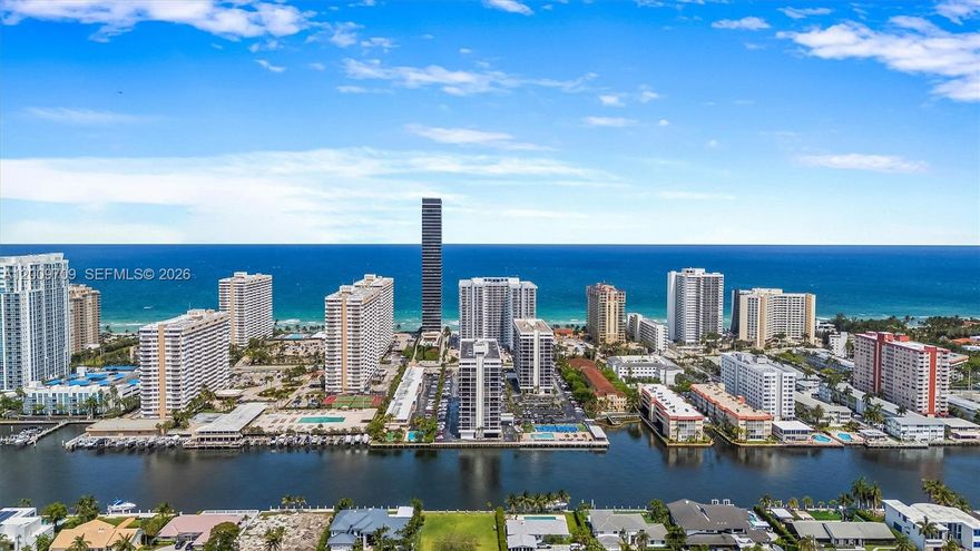 Glamorous coastal condo featuring: OCEAN & INTRACOASTAL VIEWS AND DIRECT BEACH ACCESS! Step inside this FULLY RENOVATED, two bedroom/two bathroom modern waterfront home.
Located in Hallandale Beach, Avant Garde is a boutique building set on the intracoastal waterway steps from the beach and offers resort style amenities. This cute, coastal condo features a bright, open layout with floor-to-ceiling windows and spa-like water views. Massive master bedroom with HUGE custom-built walk-in closet, custom cabinetry and private balcony! Stunning 36” Italian tile flooring throughout, new closet doors and abundant storage. Chef’s kitchen offers European-style cabinetry, quartz countertops & full backsplash, under-cabinet multi-color LED lighting, and high-end smart Samsung appliances, including touchscreen refrigerator with app-controlled features! Spa-inspired bathrooms include soaking tub, multi-jetted rain shower, illuminated vanities, and modern fixtures. Furnished with upscale modern furniture and designer accents throughout. 

Avant Garde's resort-style amenities include 24-hour security, heated swimming pool, tennis courts, fitness center, billiard room, concierge and fully appointed lobby. The great news is that the building has completed 40 AND 50-year certification, freshly painted and has NO special assessments.  Offering exceptional value for luxury coastal living. Ready to move in, just bring your toothbrush!