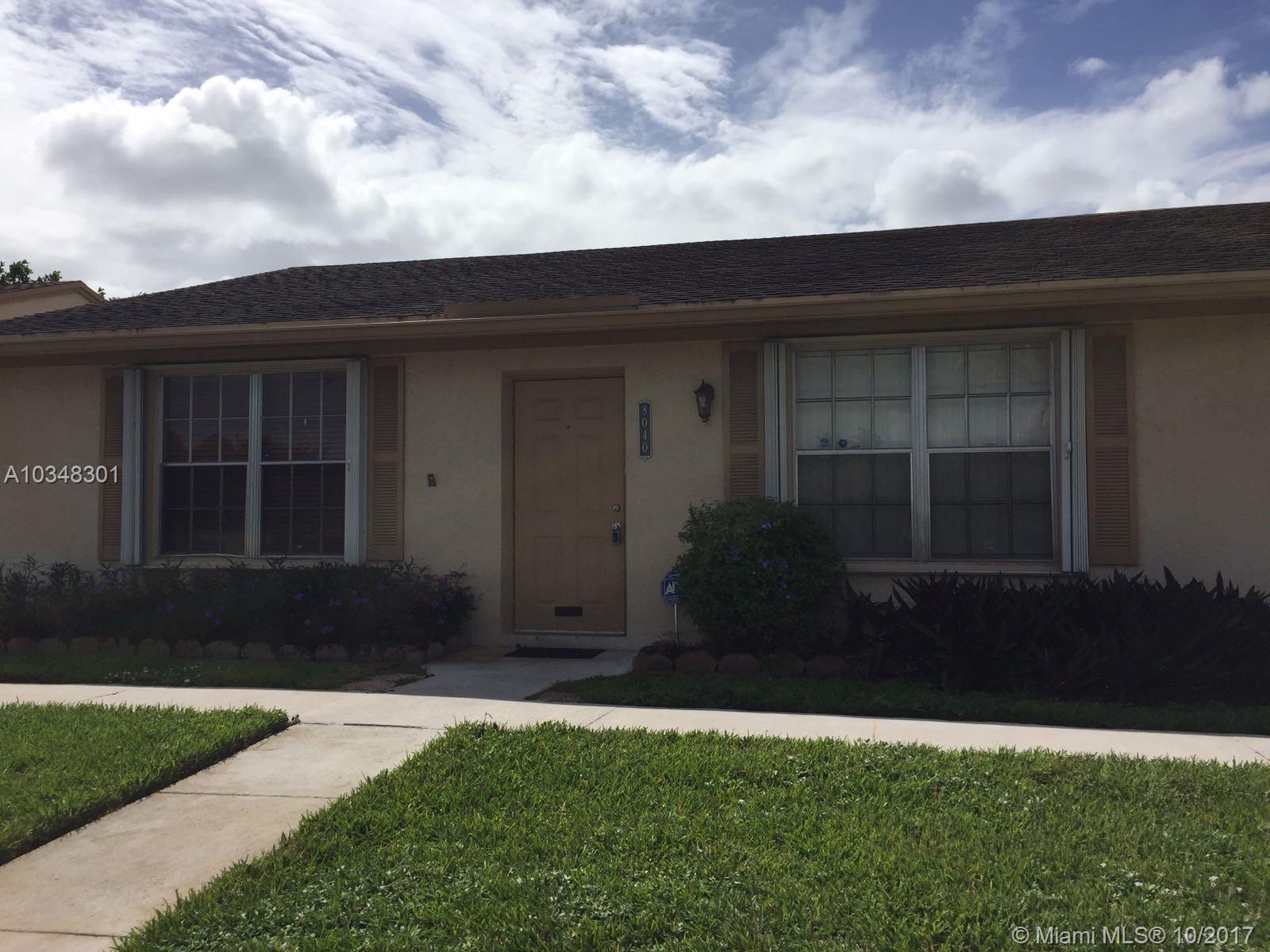 Immaculate and Move-In Ready! This two bedroom 2 bathroom villa is a custom floor plan which was originally meant to be a three bedroom. Therefore, every room is extremely spacious. Split bedroom plan offers two master suites. Interior boasts neutral tile floors everywhere, formal living area and family room, full size washer/dryer, covered and screened patio and designer paint. Steps to community pool. Pets under 20 lbs are allowed. Quick approval process.