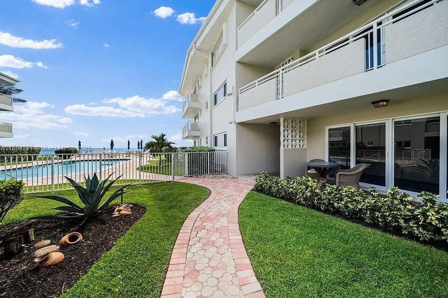 Get ready for your dream Oasis, this Completely Renovated Vacation Home. Located On Millionaire Mile You Can Walk Out Of Your Home And Step On The Sand In One Of The Most Prestigious Beaches In All Of South Florida. This Direct Ocean Access 2 Bed 2 Bath Condo Is Fully Renovated With Wood Finish Tile Floors Throughout, Quartzite Countertops, Hurricane Impact Windows And Doors, Built In Closets, And A New AC Unit. Two Heated Pools On The Beachside And The Intracoastal Side, A Private 9-hole Putting Green Surface, Same Floor Laundry, BBQ Area, Deeded Storage Unit, Immaculately Kept Grounds. This Is A Luxury Full Beach Access Experience.