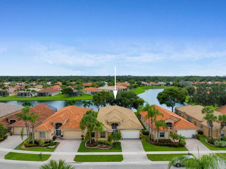 DON'T MISS THIS DEAL! Offer-subject to Lender Approval. Submit your offer before May 5th, 2025 to avoid foreclosure auction. Best priced House p/SqFt with Stunning Lake Views! This 3-bed, 2.5-bath home features a split floor plan, tile throughout, and an office with built-ins. The kitchen boasts granite countertops, 42'' wood cabinets, a center island, and opens to the family room and breakfast nook. Bright and filled with natural light, the home also includes formal living and dining rooms. The master suite offers large walk-in closets, dual sinks, a soaking tub, and a separate shower. Enjoy the serene lake from your screened patio. Additional features: 2-car garage, separate laundry room. Located in the fantastic 55+ community of Ponte Vecchio with numerous amenities. MUST SEE!