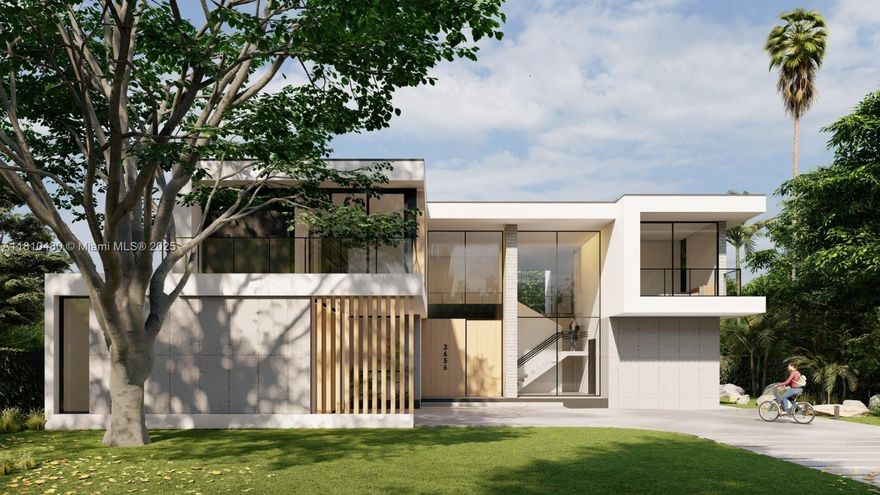 In a lush, storybook setting surrounded by majestic dream trees, this home invites you to create something truly extraordinary. Located on a rare 14,000 SF double lot in the heart of Coconut Grove, this incredible opportunity comes with approved plans to build a 7,056 SF contemporary masterpiece featuring 7 bedrooms, 9 bathrooms, a laundry room, and 2-car garage. Thoughtfully designed for luxurious living and seamless entertaining, the home offers a spacious open layout, second-floor family room, and expansive indoor-outdoor flow.
Enjoy a private tropical oasis with a large pool, outdoor kitchen, BBQ area, and beautifully landscaped grounds. Best of all, you can select the finishes to match your vision and make it truly your own. A rare canvas in one of Miami’s most iconic neighborhoods!