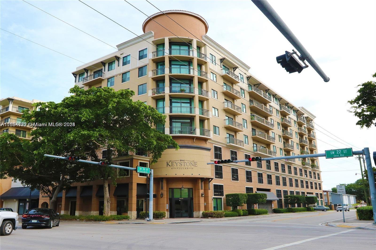 REMODELED IN MINT CONDITION! SPECTACULAR VIEWS! UPSCALED AND PERFECT LOCATED BUILDING. Could be rented furnished, partially furnished or unfurnished. Bright and beautiful 3/2  condominium, corner unit, large updated kitchen, new stainless steel appliances, formal dining room, open floor plan, walk-in closet, wraparound balcony, laundry room. Rent includes water, sewer, pest control, garbage removal , basic cable and great amenities . Two assigned car spaces. Access to Coral Gables schools. Lease renewal option.